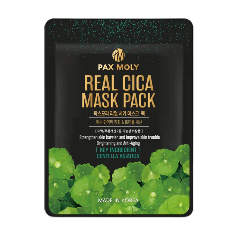 Тканинна маска для обличчя Pax Moly Real Cica Mask Pack з екстрактом центели, 25 мл