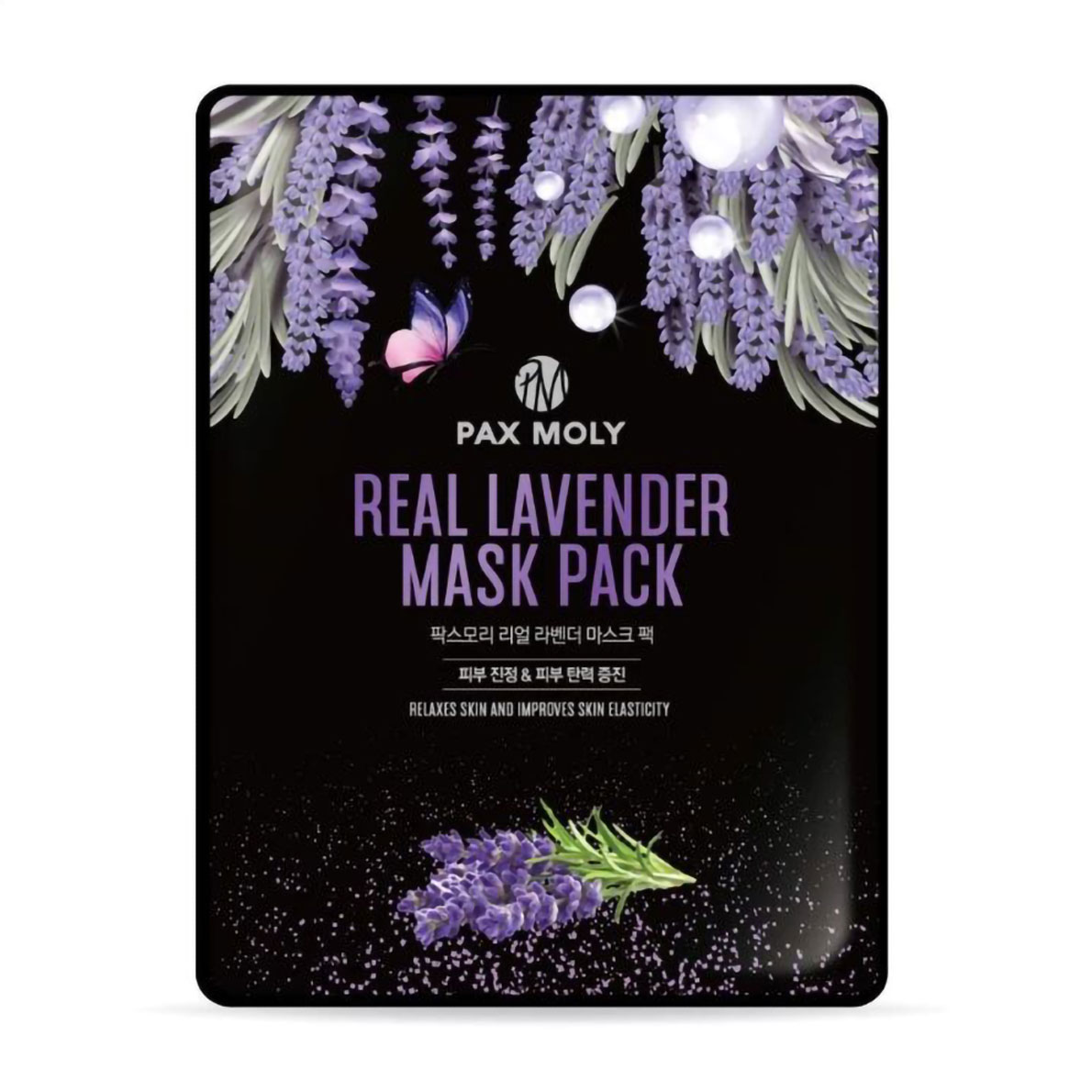 Тканинна маска для обличчя Pax Moly Real Lavender з екстрактом лаванди, 25 мл